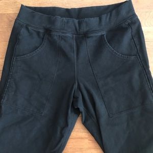 Men’s lululemon black wide leg yoga pants size large